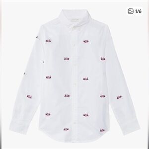 NWT - Janie and Jack Classic White Train Shirt